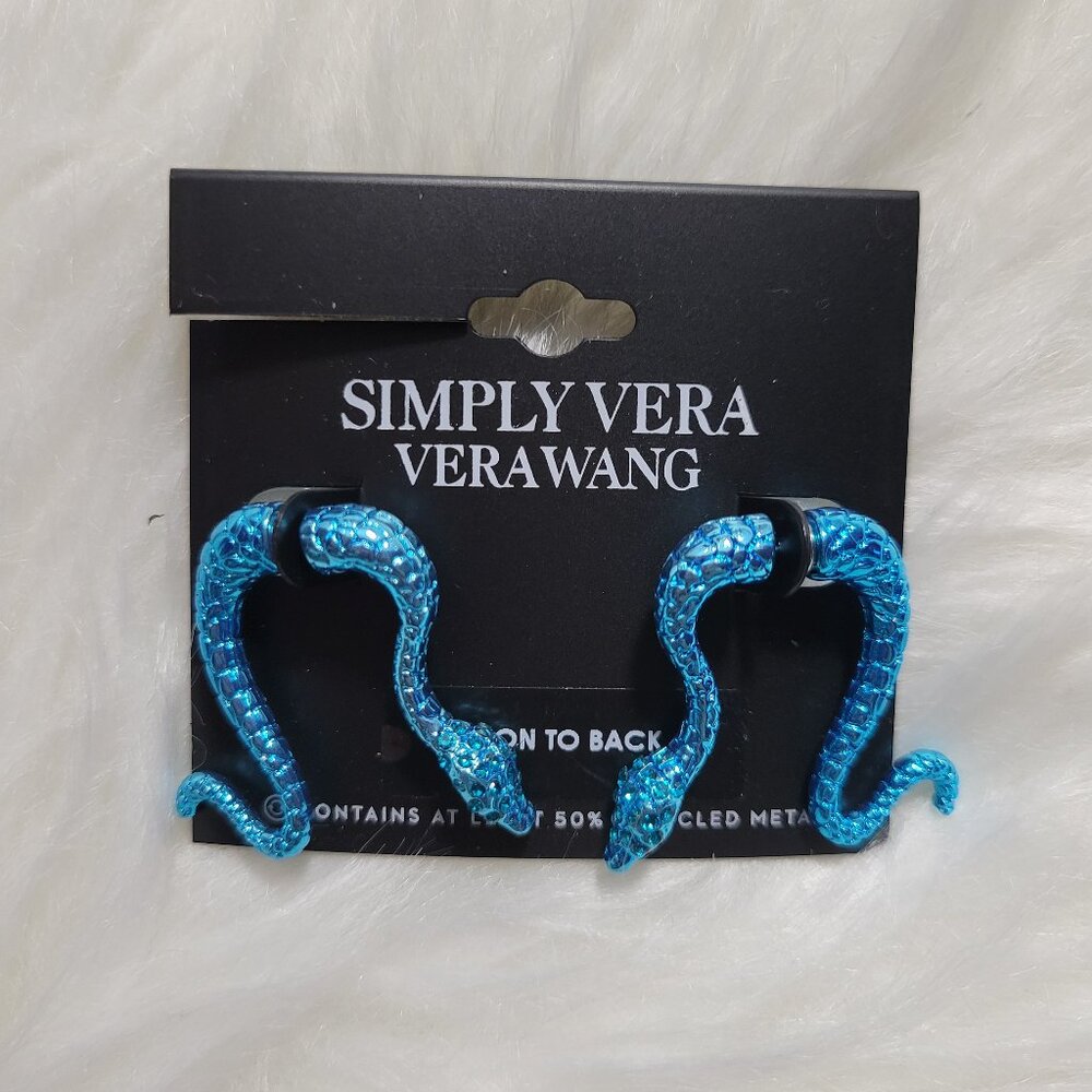 Simply Vera Vera Wang Front-Back Snake Earrings